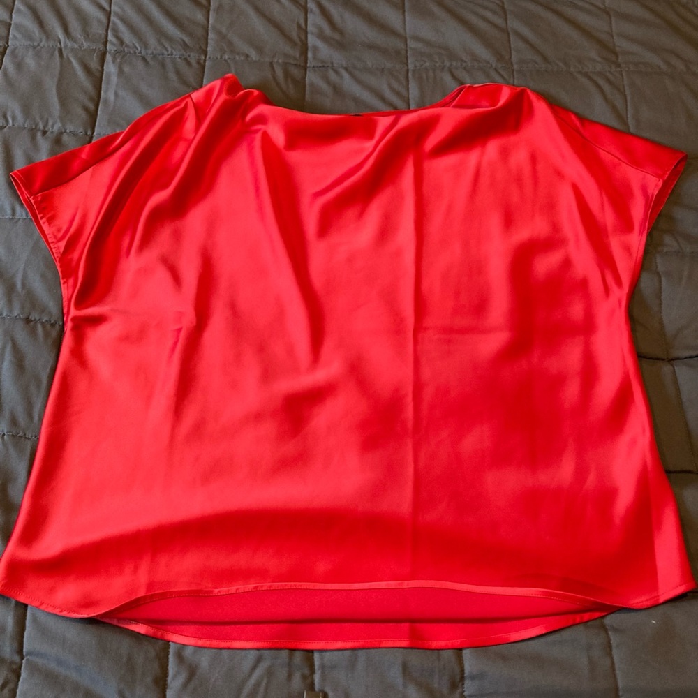 Universal Standard Red Satin Top